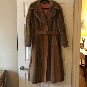 Long faux fur coat